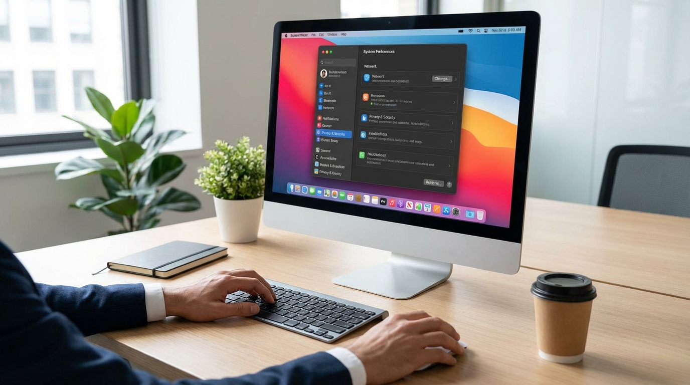 Small business user fixing browser settings to remove a browser hijacker